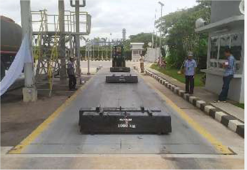Anak timbangan 1.000 kg pada platform