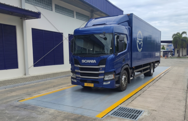 Truck scale Libramas di lokasi pelanggan