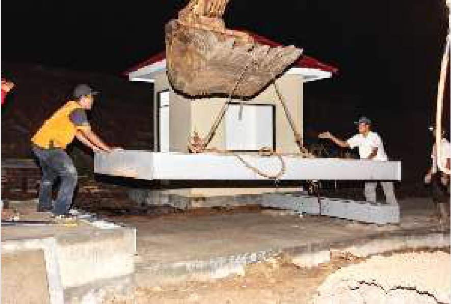 Pemasangan pos timbang