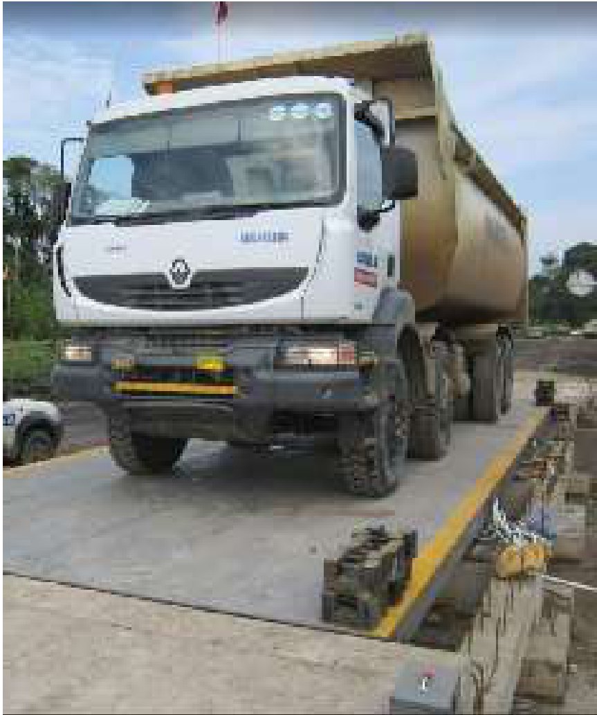 Truk di atas pitless scale